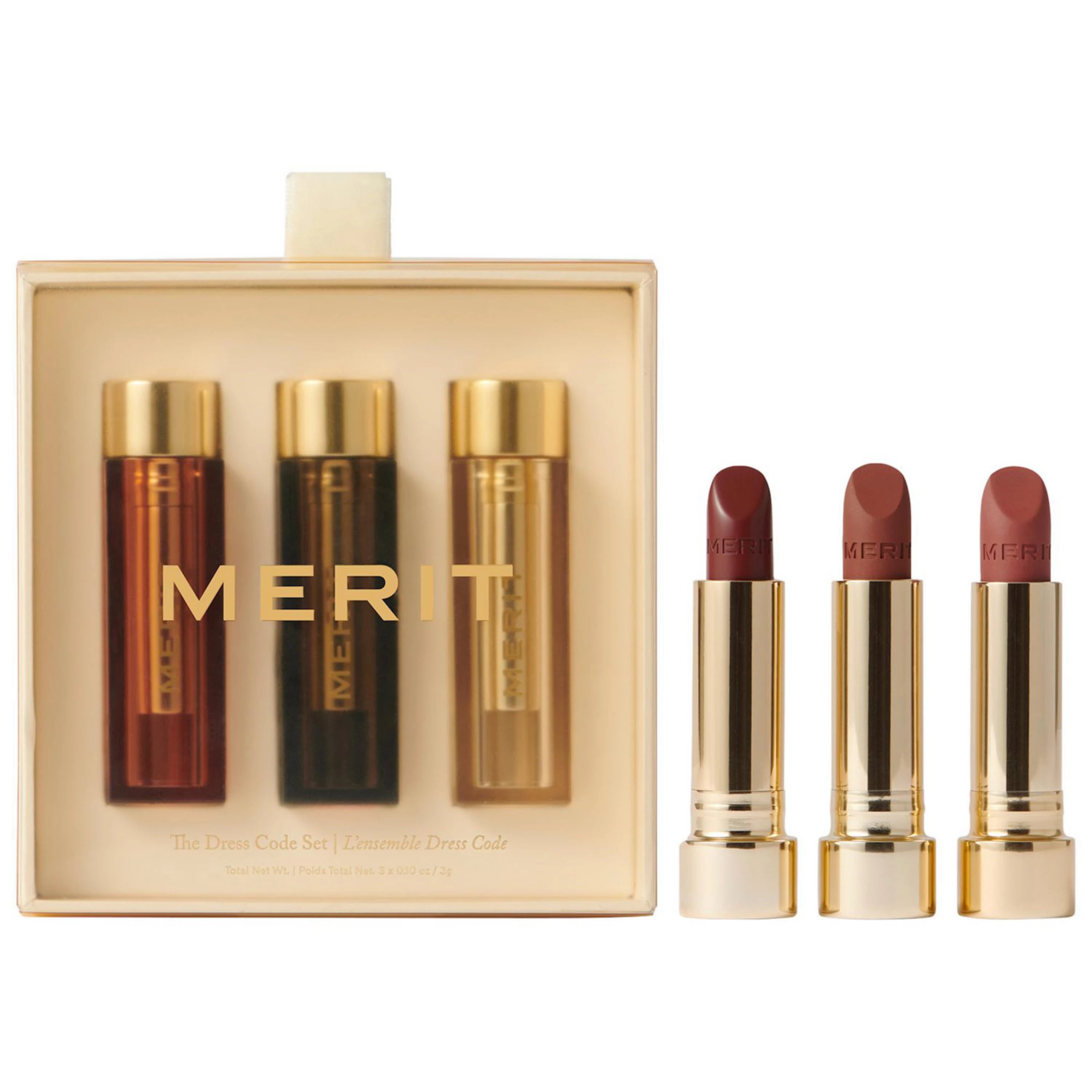 Merit - The Dress Code Lipstick Set Mhalaty Merit - The Dress Code Lipstick Set Mhalaty