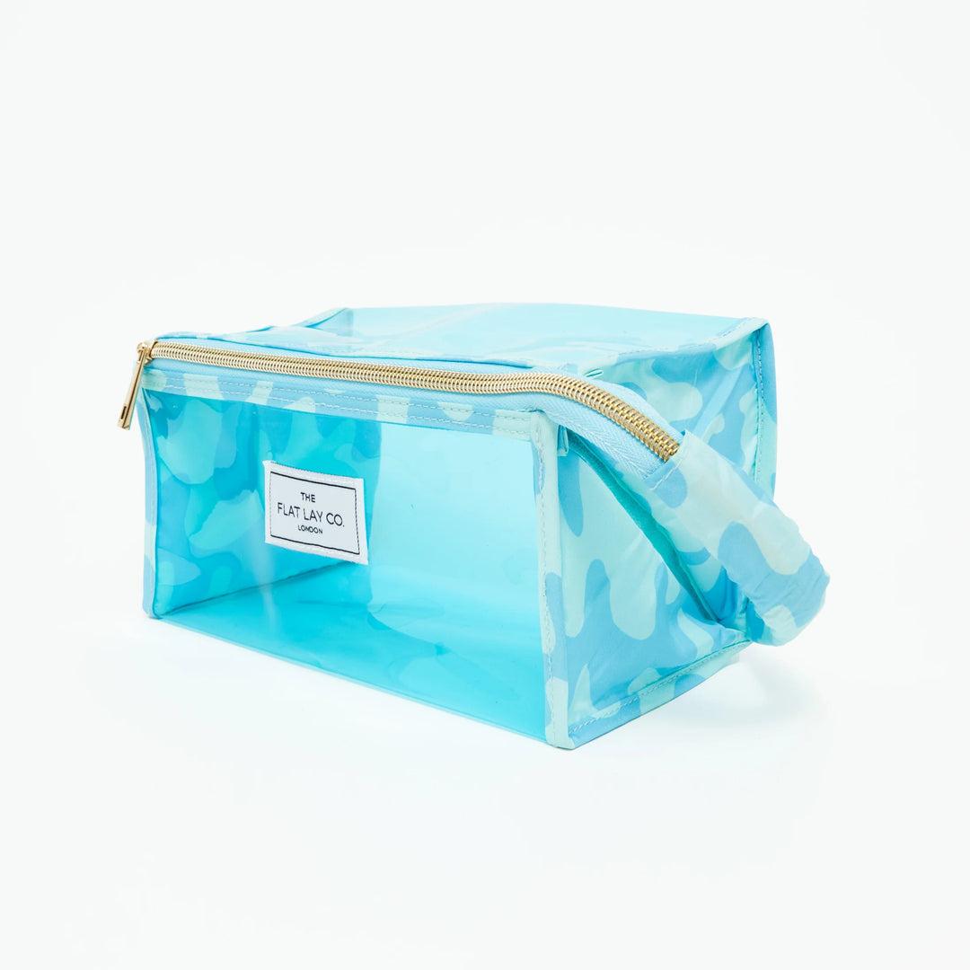 The Flat Lay Co. - Jelly Open Flat Box Bag in Blue Splash