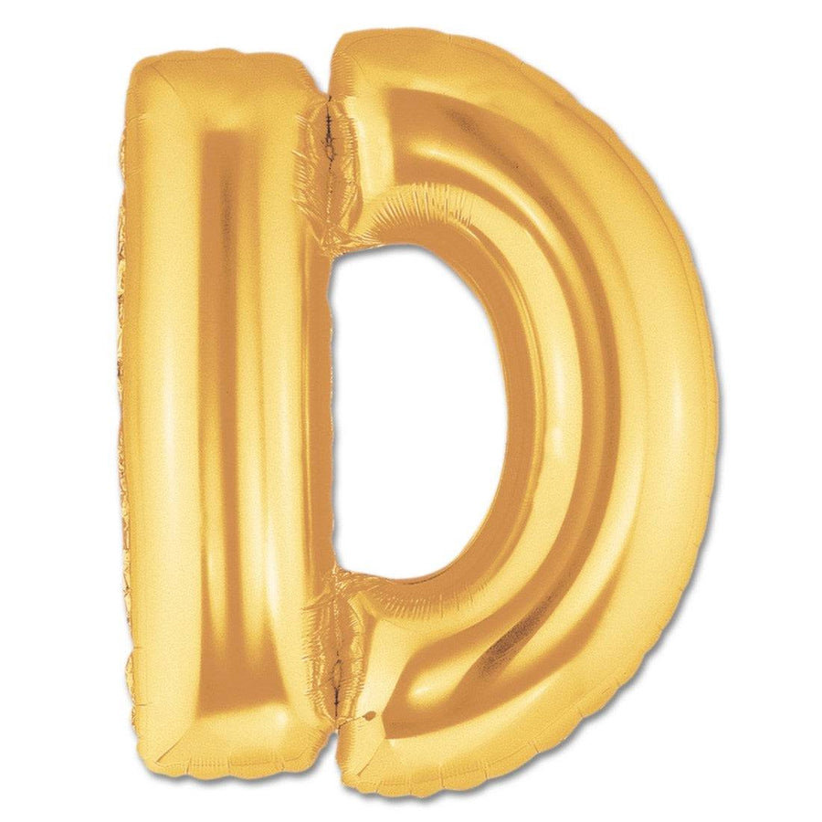 D Letter Giant Gold Balloon - 30 Inch - Mhalaty