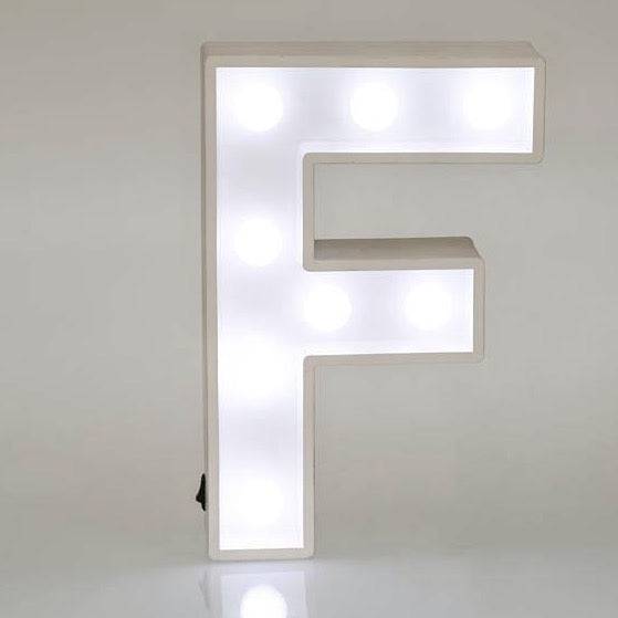 Light Up Letters & Symbols - F - Mhalaty