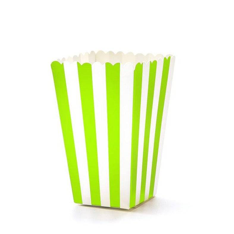 Stripes Popcorn Boxes - Green - Mhalaty
