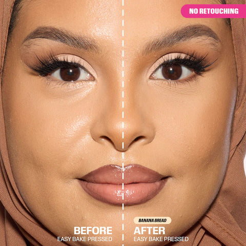 هدى بيوتي - بودرة مضغوطة لتفتيح البشرة وتثبيتها بسهولة