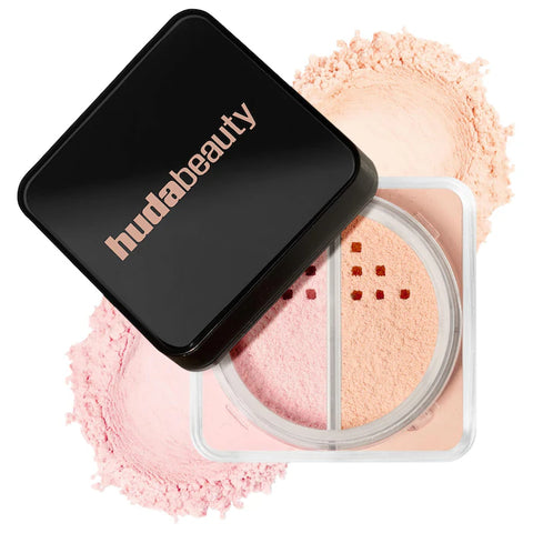Huda Beauty - Easy Bake Loose Powder Brightening + Correcting Duo Huda Beauty - Easy Bake Loose Powder Brightening + Correcting Duo