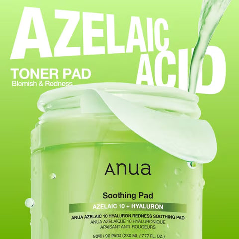 Anua - Azelaic 10 Hyaluron Redness Soothing Pad - 90Pad