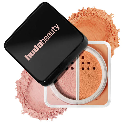 Huda Beauty - Easy Bake Loose Powder Brightening + Correcting Duo Huda Beauty - Easy Bake Loose Powder Brightening + Correcting Duo