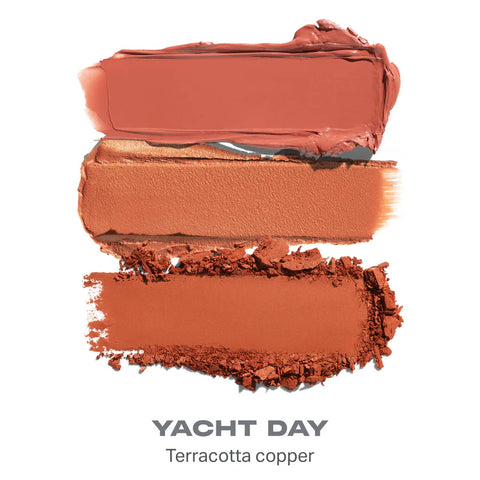 Morphe - Cheek Thrills Multi Finish Face Trio - Yacht Day Morphe - Cheek Thrills Multi Finish Face Trio - Yacht Day