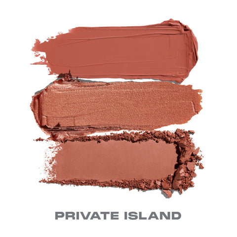 Morphe - Cheek Thrills Multi-Finish Face Trio - Private Island