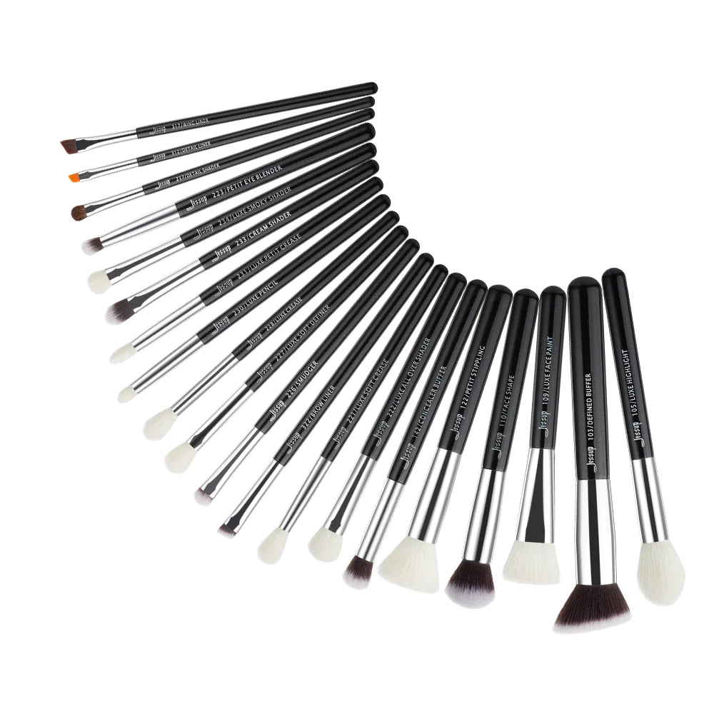 Jessup Eye Makeup Brushes set Professional Eye Blending Brush Synthetic  Blends Shadow Crease Pencil Smoky T338