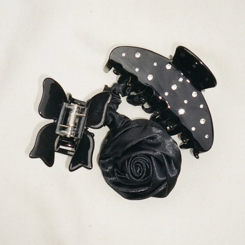 EMI JAY - Rosette Scrunchie - Noir EMI JAY - Rosette Scrunchie - Noir