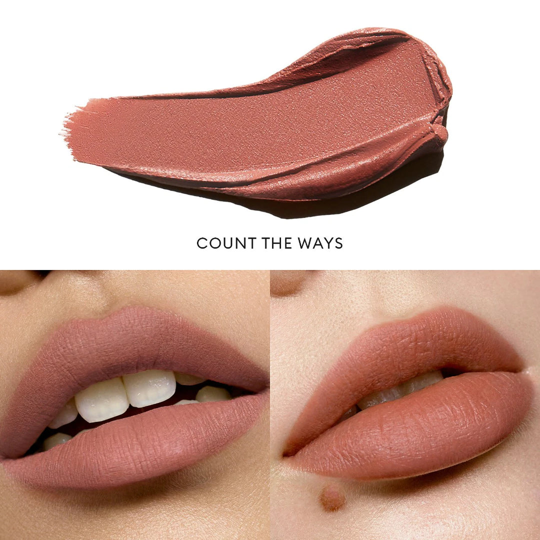 ROSE INC - Lip Cream Longwearing Matte Liquid Lipstick - Count The Way - beige pink