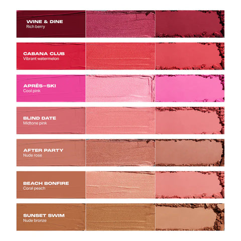 Morphe - Cheek Thrills Multi Finish Face Trio - After Party Morphe - Cheek Thrills Multi Finish Face Trio - After Party