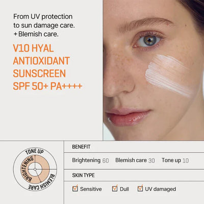 Some By Mi - V10 Hyal Antioxidant Sunscreen - 40ml