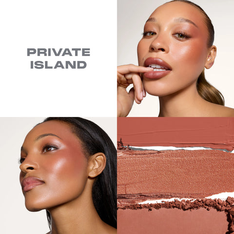 Morphe - Cheek Thrills Multi-Finish Face Trio - Private Island
