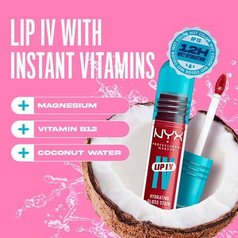 Nyx - Lip I.v. Hydrating Lip Gloss Stain Nyx - Lip I.v. Hydrating Lip Gloss Stain