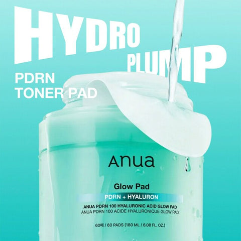 Anua - PDRN 100 Hyaluronic Acid Glow  - 60Pad