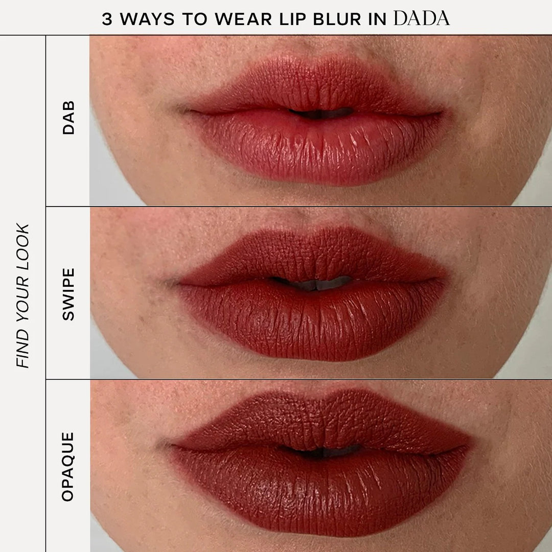 Saie - Lip Blur Soft-Matte Hydrating Lipstick with Hyaluronic Acid - Dada - burnt terracotta
