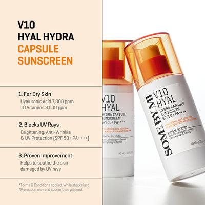 Some By Mi - V10 Hyal Hydra Capsule Sunscreen - 40ml