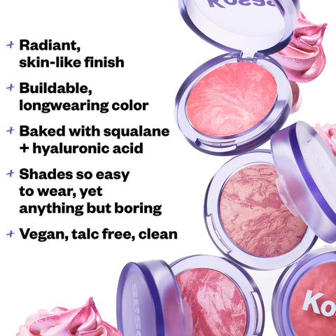 Kosas - Blush is Life Baked Dimensional + Brightening Blush - Euphoria