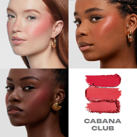 Morphe - Cheek Thrills Multi Finish Face Trio - Cabana Club Morphe - Cheek Thrills Multi Finish Face Trio - Cabana Club