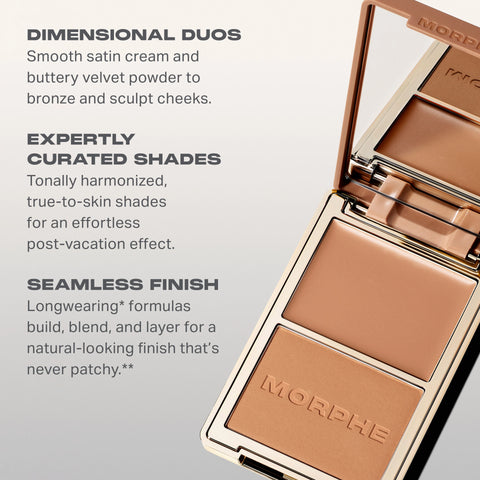 Morphe - Cheek Thrills Bronze & Tone Duos