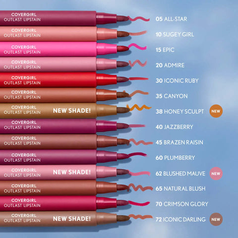 Covergirl - Outlast Lipstain - 38 Honey Sculpt