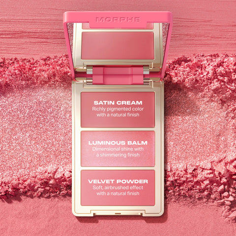 Morphe - Cheek Thrills Multi-Finish Face Trio - Honeymoon Suite