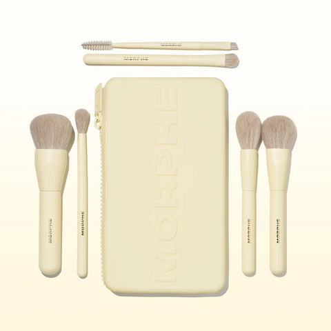 Morphe - Buttery Blends 6 Piece Travel Brush Set Morphe - Buttery Blends 6 Piece Travel Brush Set