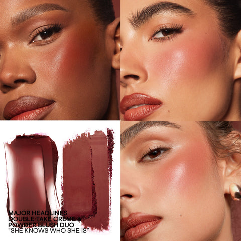 Patrick Ta - Major Headlines Double Take Cream, Powder Blush Duo Patrick Ta - Major Headlines Double Take Cream, Powder Blush Duo