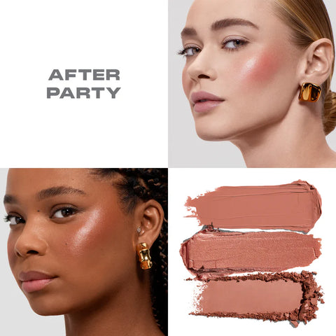 Morphe - Cheek Thrills Multi Finish Face Trio - After Party Morphe - Cheek Thrills Multi Finish Face Trio - After Party