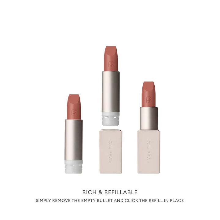 ROSE INC - Satin Lip Color Refillable Hydrating Lipstick - Besotted - beige pink