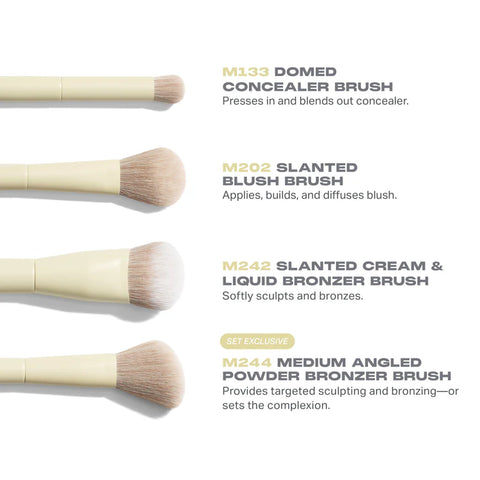 Morphe - Buttery Blends 4 Piece Face Brush Set Morphe - Buttery Blends 4 Piece Face Brush Set