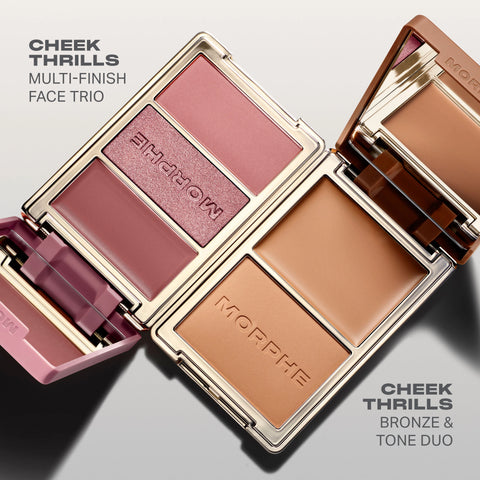 Morphe - Cheek Thrills Multi-Finish Face Trio - Honeymoon Suite