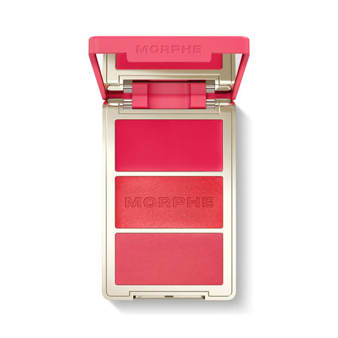 Morphe - Cheek Thrills Multi Finish Face Trio - Cabana Club Morphe - Cheek Thrills Multi Finish Face Trio - Cabana Club