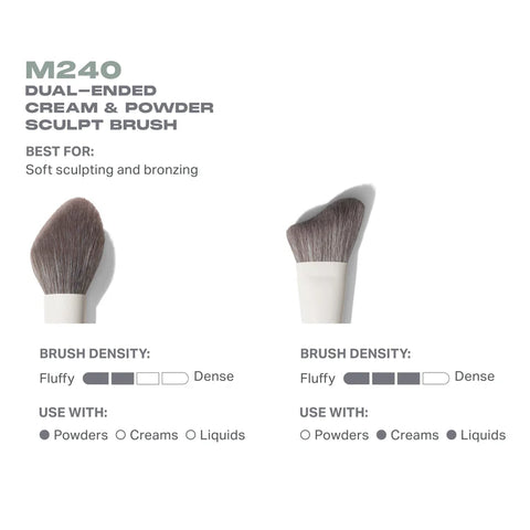 Morphe - M240 Dual-Ended Cream & Powder Sculpt Brush