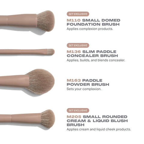 Morphe - Iced Mocha 4 Piece Face Brush Set
