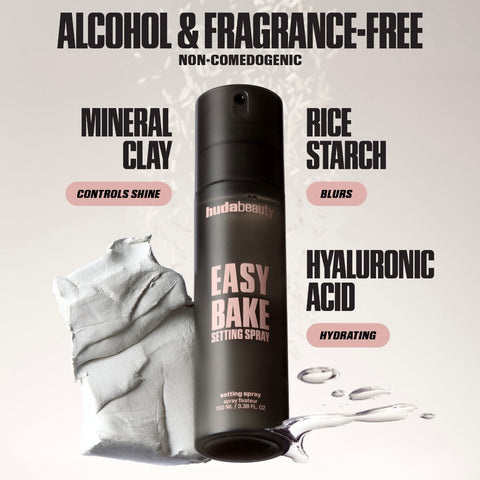 Huda Beauty - Easy Bake Setting Spray with 16-Hour Wear Huda Beauty - Easy Bake Setting Spray with 16-Hour Wear