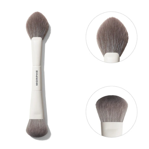 Morphe - M200 Dual-Ended Cream & Powder Blush Brush
