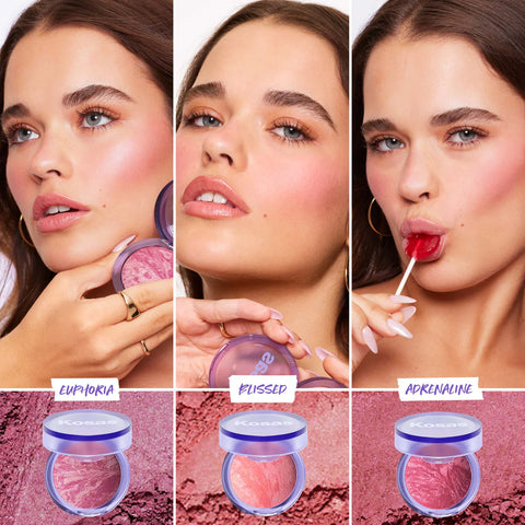 Kosas - Blush is Life Baked Dimensional + Brightening Blush - Euphoria