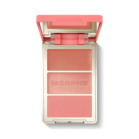 Morphe - Cheek Thrills Multi Finish Face Trio - Beach Bonfire Morphe - Cheek Thrills Multi Finish Face Trio - Beach Bonfire