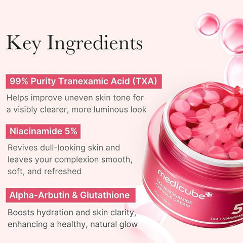 Medicube - Txa Niacinamide
Capsule Cream 5% Medicube - Txa Niacinamide
Capsule Cream 5%