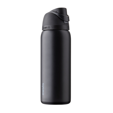 Owala - FreeSip Stainless Steel Water Bottle 32Oz - Very, Very Dark