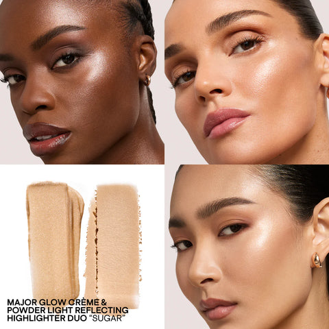 Patrick Ta - Major Glow Crème & Powder Light Reflecting Translucent Highlighter Duo - Sugar