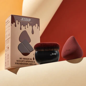 Jessup - Sculpt Sponge with Foundation Brush