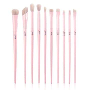 Jessup - Jessup Crystal Pink Makeup Brushes Set Premium Vegan T495