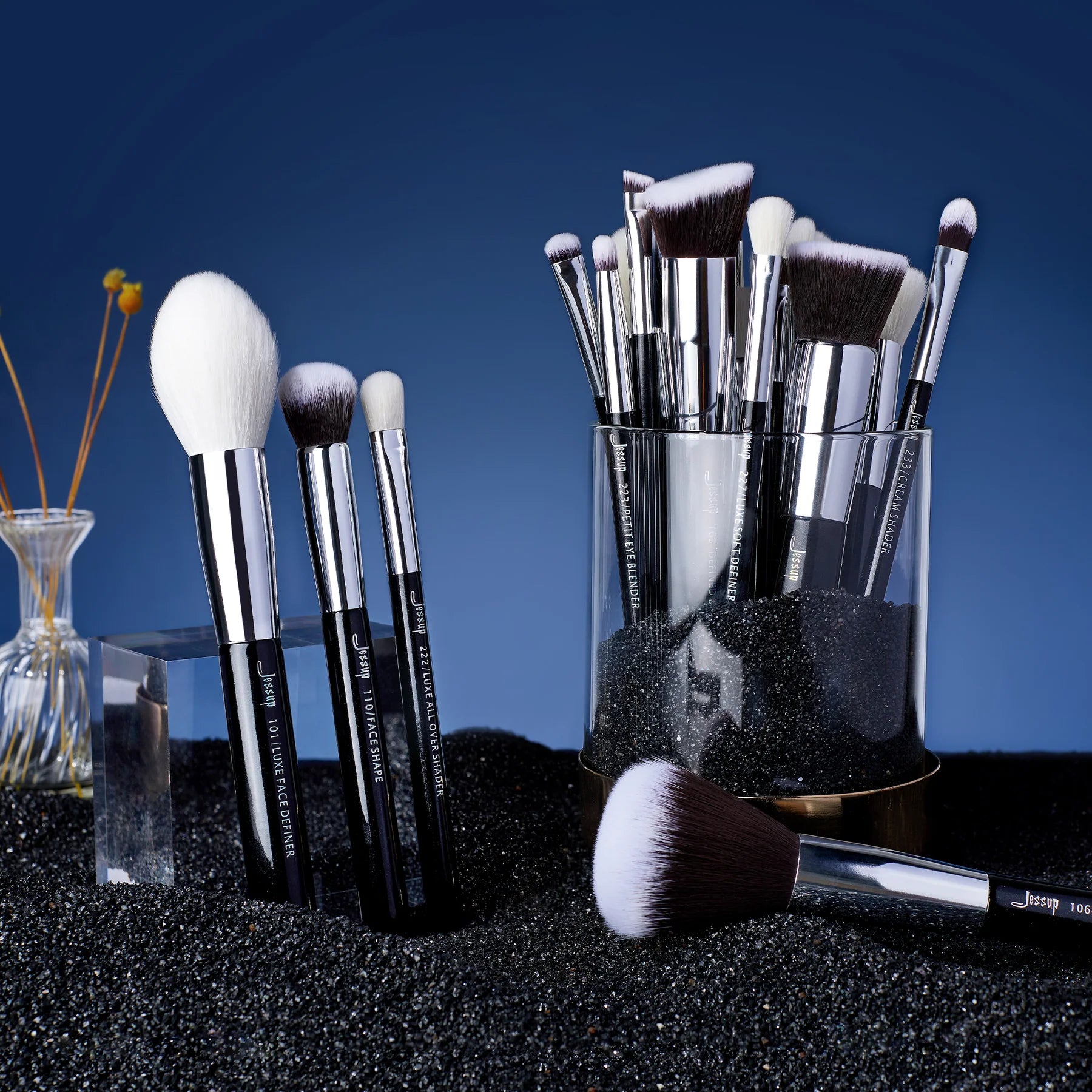 Jessup Eye Makeup Brushes set Professional Eye Blending Brush Synthetic  Blends Shadow Crease Pencil Smoky T338