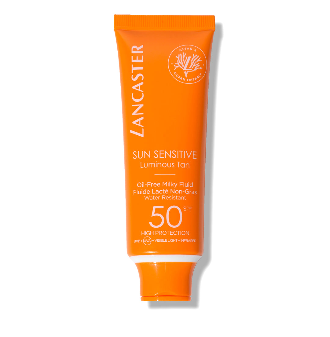 Lancaster - Sun Sensitive Oil Free Milky Face Fluid Sunscreen & Sun Protection Cream SPF50 - 50ml
