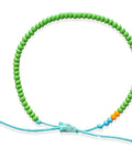 Handmade Adjustable Single Strand African Boho Bracelet - Light Green - Mhalaty