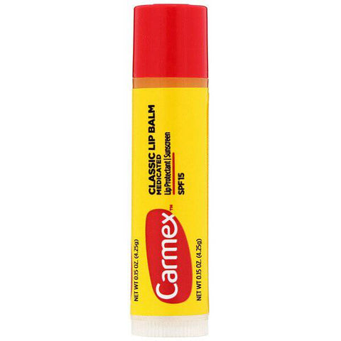 Carmex - Classic Lip Balm Medicated SPF 15 (4.25 g) - Mhalaty