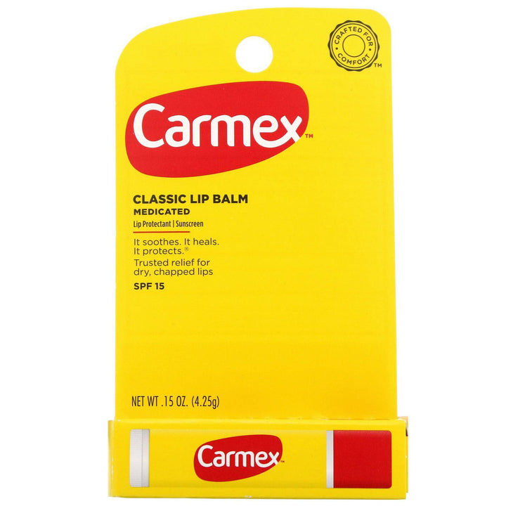 Carmex - Classic Lip Balm Medicated SPF 15 (4.25 g) - Mhalaty