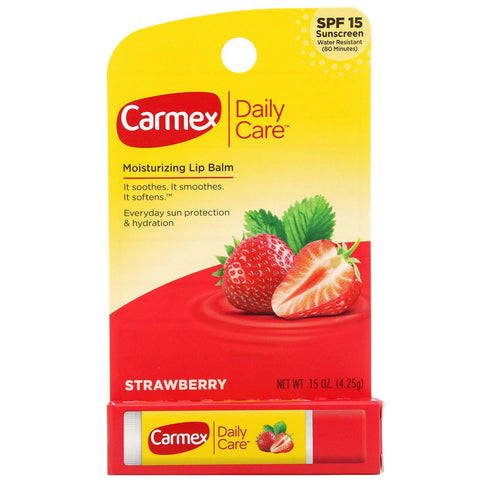 Carmex - Daily Care Moisturizing Lip Balm Strawberry SPF 15 (4.25 g) - Mhalaty